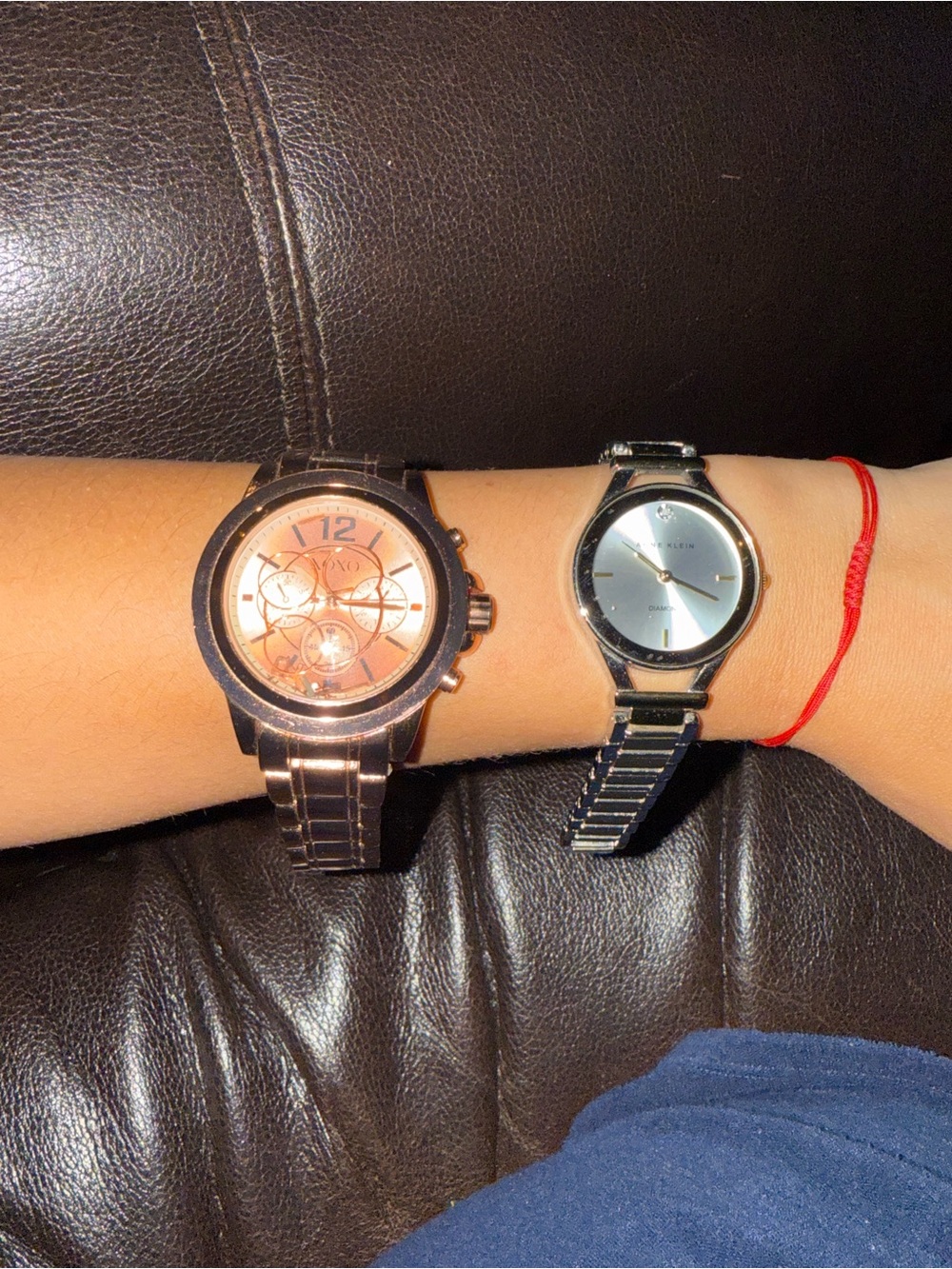 Anne Klein Two-Tone Stainless Steel Round Dial Watch - & Rose Gold WATCH BUNDLE!